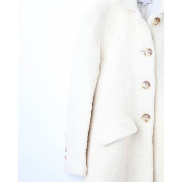 Marina Moscone Collective Off-white faux Shearling Coat - Picture 8 of 11